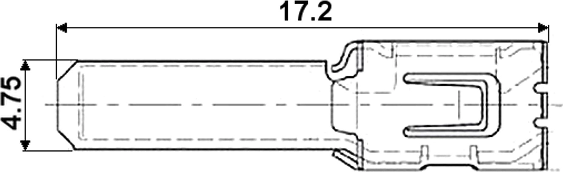 Konektor A(4 7)-1 męski 1417 25