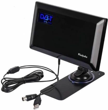 Antena RTV Pokojowa DVB-T Slim Wiedza
