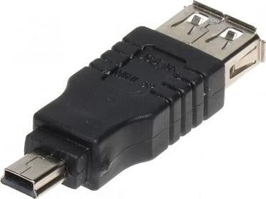 Adapter USB miniUSB - USB Czarny