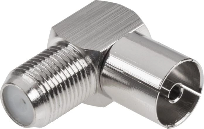 Female connector TV-F socket angular metal