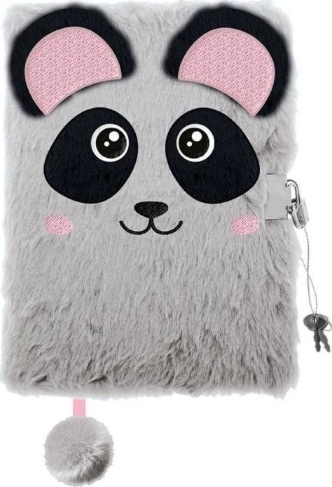 Diary with a padlock 3D hairy