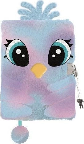 Diary with a padlock 3D hairy