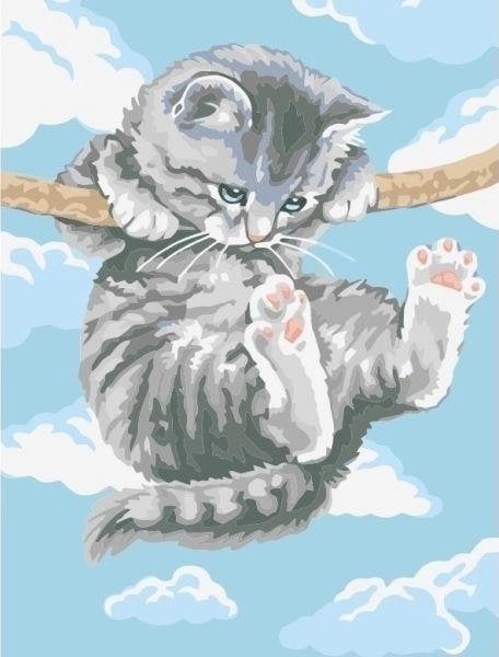 Painting by numbers - 30x40cm Kitten