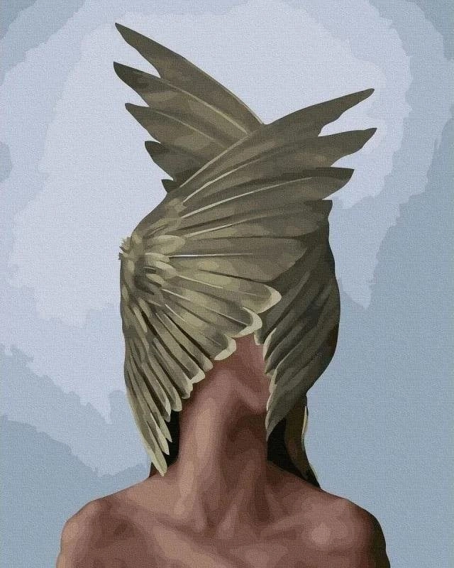 Painting by numbers - Girl with