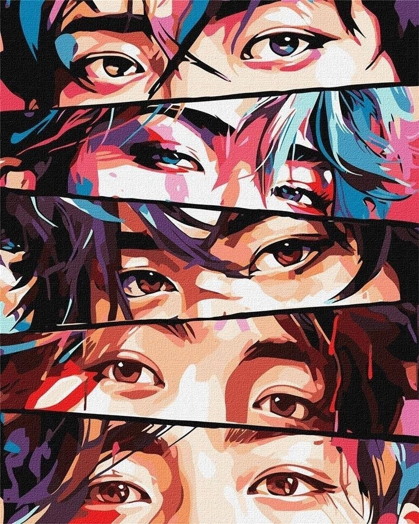 Painting by numbers - Mysterious eyes
