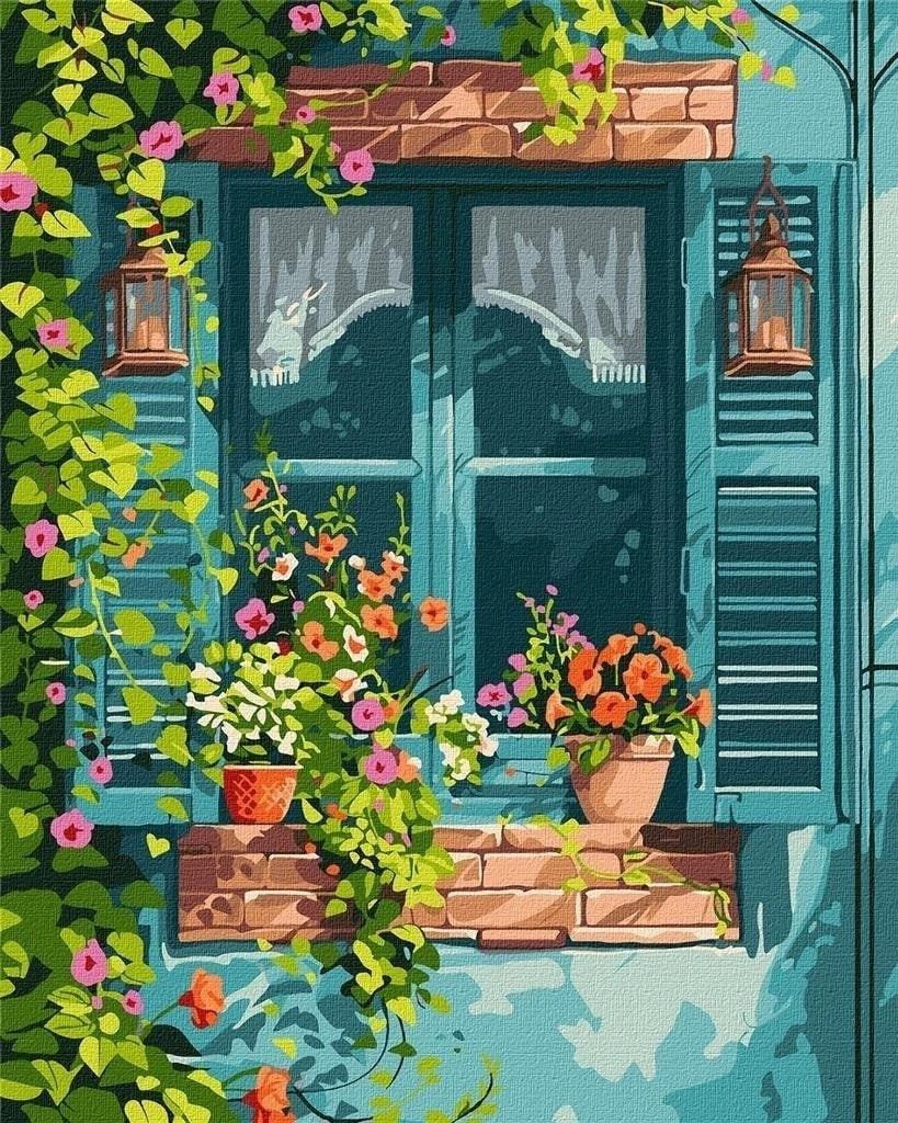 Painting by numbers - House in