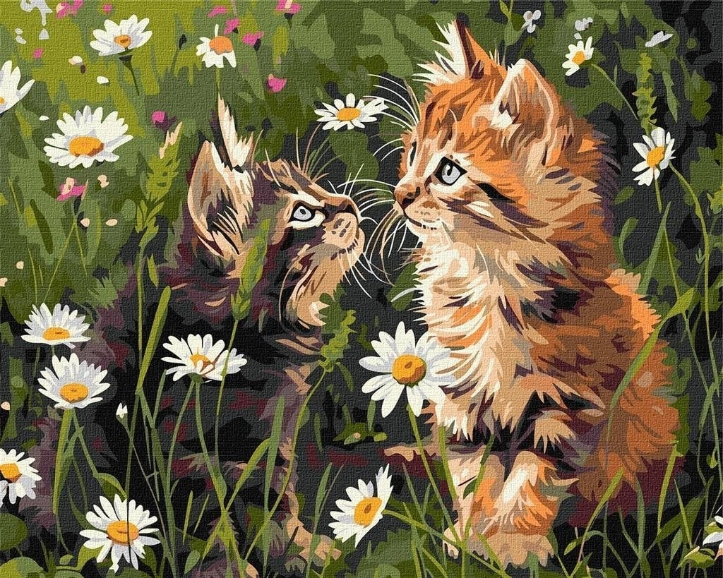 Painting by numbers - Cats in