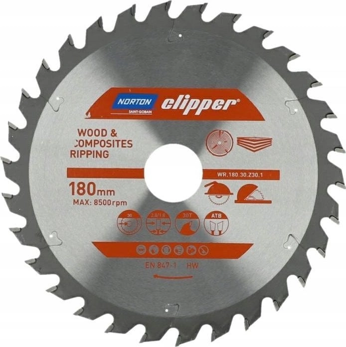 NORTON CIRCULAR SAW BLADE 180mm x
