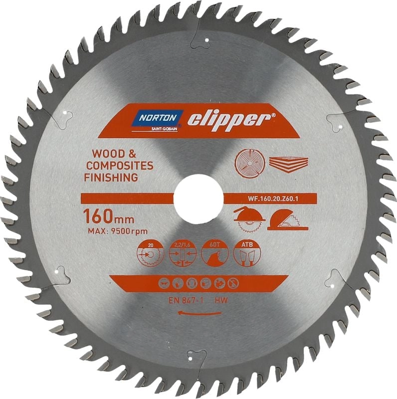NORTON CIRCULAR SAW BLADE 160mm x