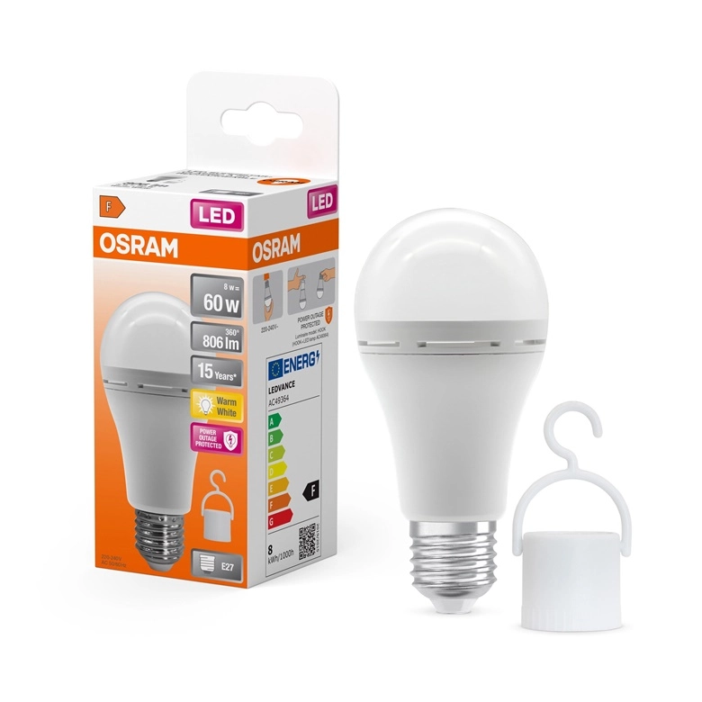 BULB LED E27 A60 8W 806LM