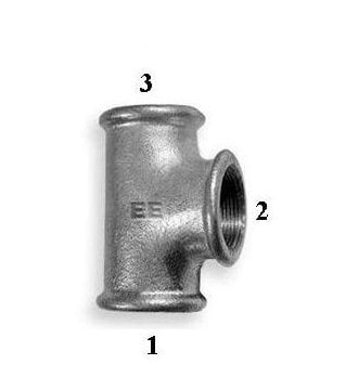 Odlewnia Zawiercie Trójnik redukcyjny B1 3/4x1/2x3/4&quot