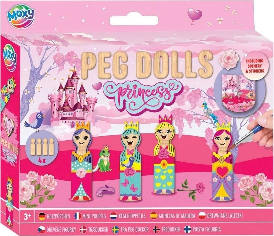 A set of wooden Princess painting