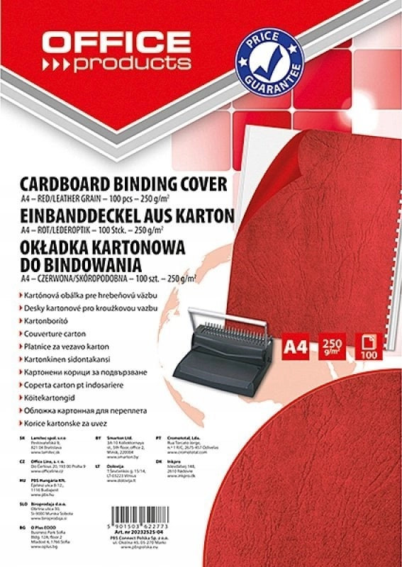 Office Products Binding covers A4 cardboard