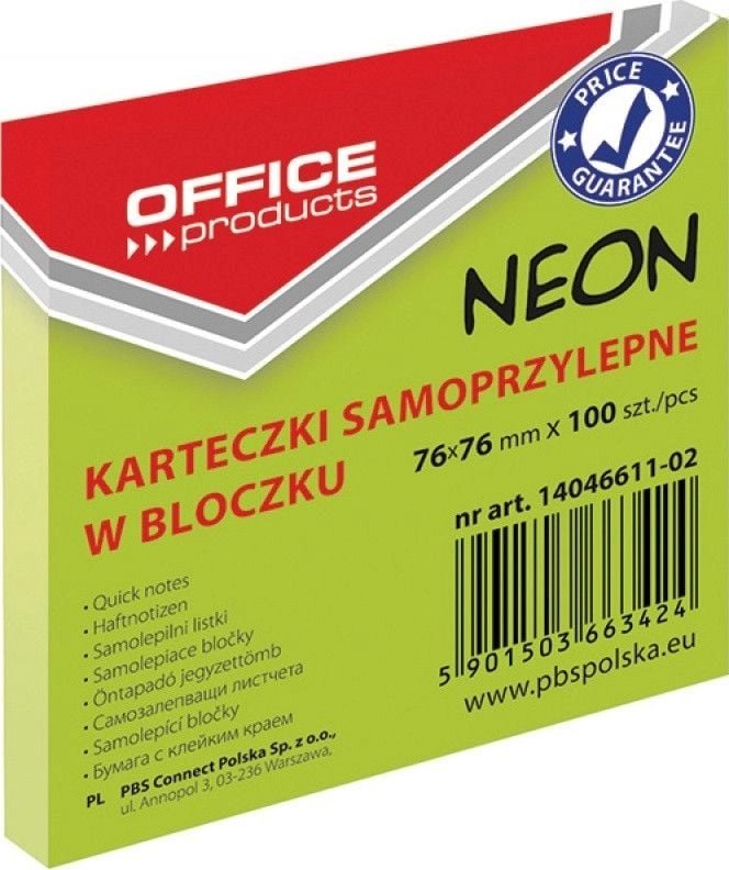 Office Products NOTES SAMOPRZYLEPNY OFFICE PRODUCTS