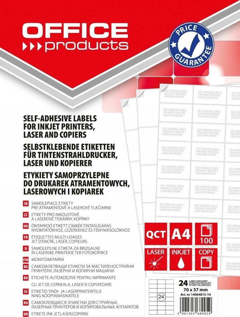 Office Products OFFICE PRODUCTS labels  70x37mm