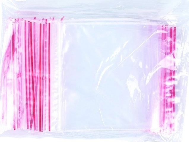 Transparent LDPE string bag 10x10cm 100