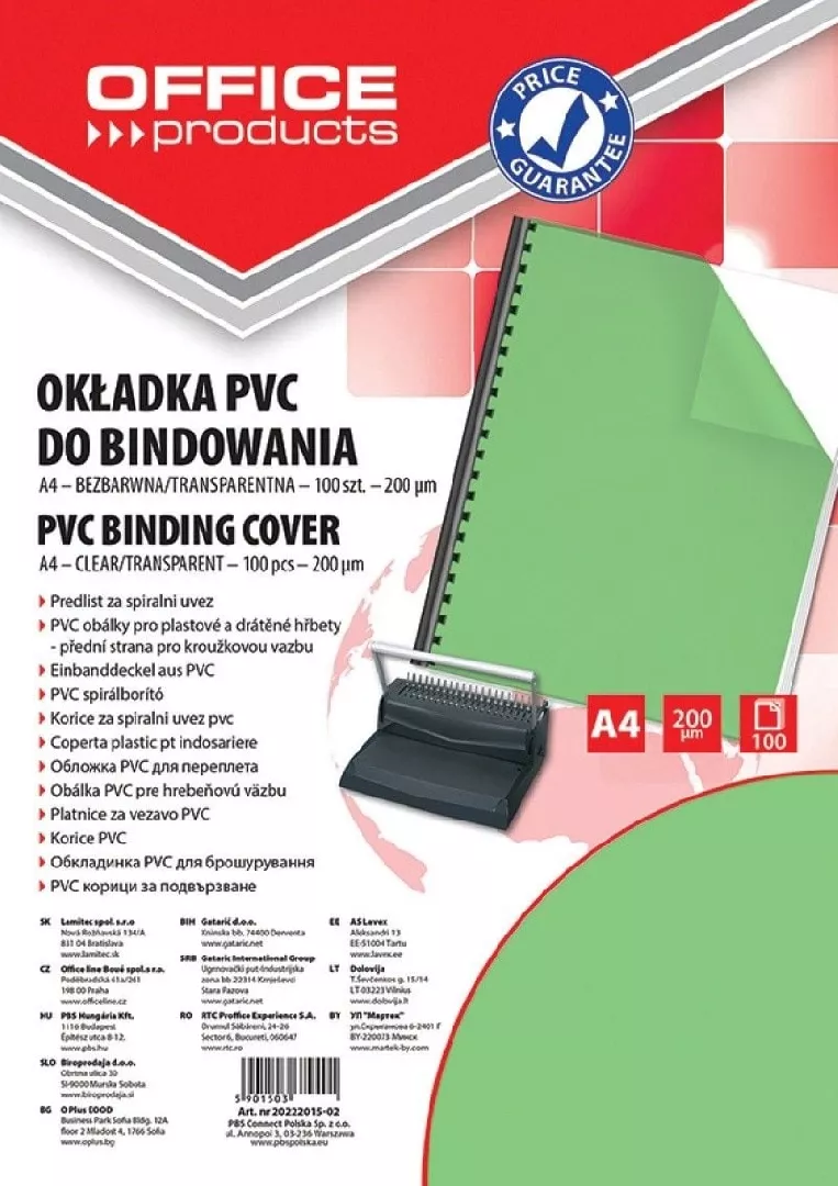 Office Products Okładki do bindowania OFFICE