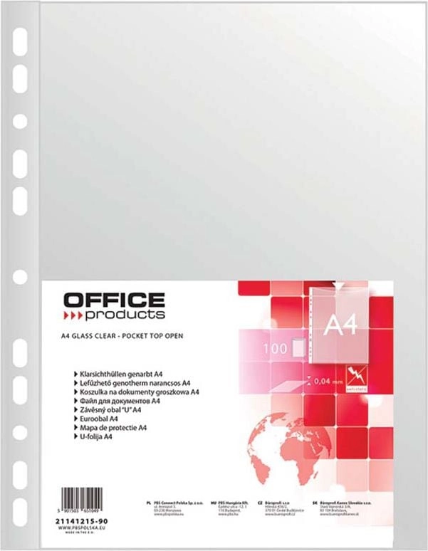 Office Products document sleeves A4 transparent