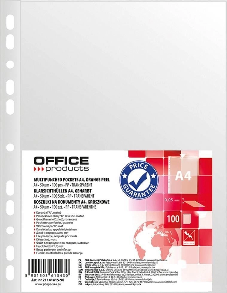 Office Products OFFICE PRODUCTS document sleeves