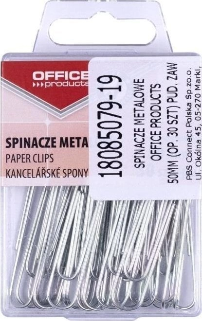 Silver metal clips 50mm 30pcs 5901503631546