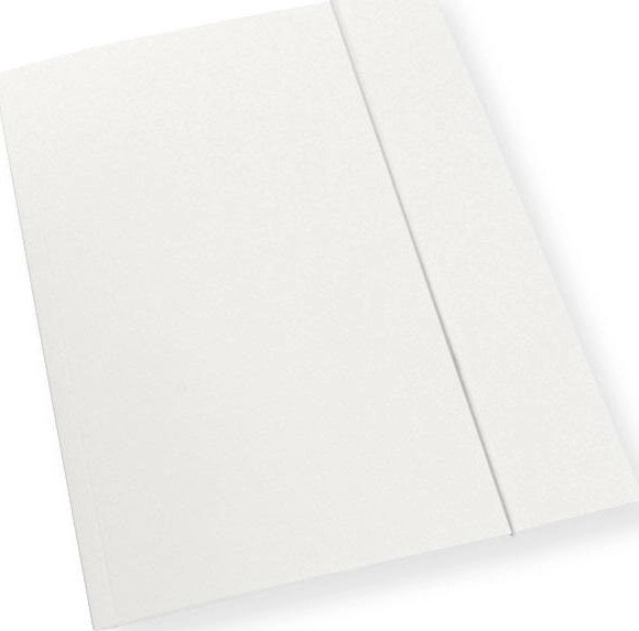 A4 folder with elastic band  white