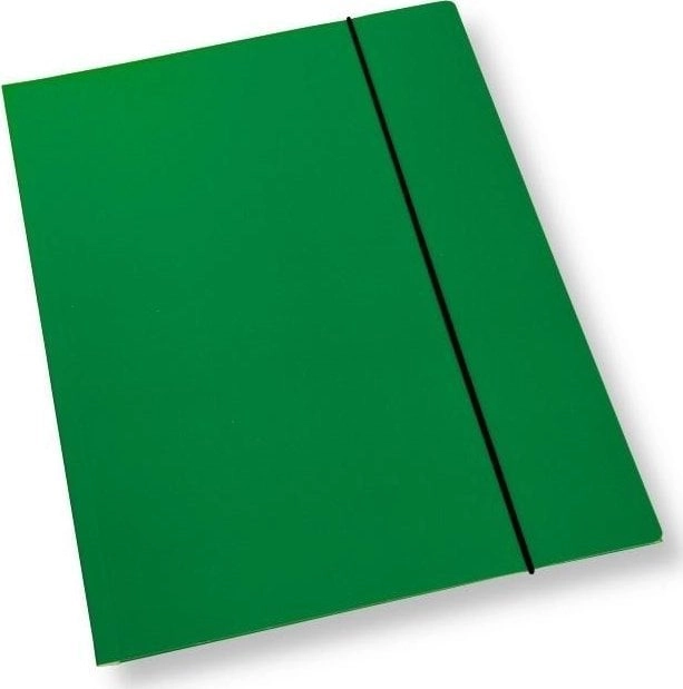 A4 folder with elastic band green