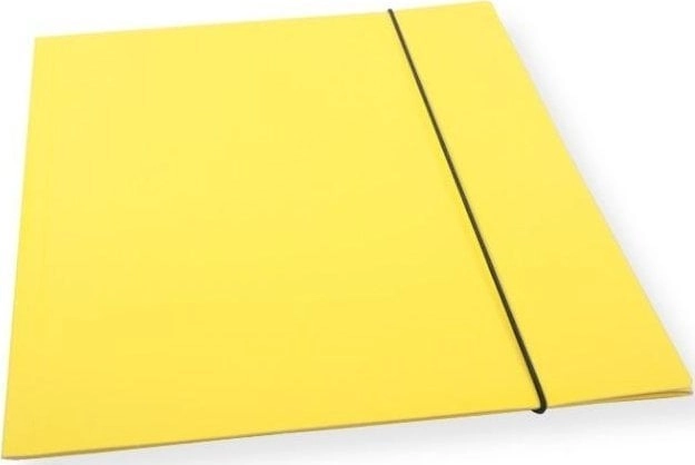 A4 folder with elastic band  yellow