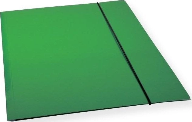 A4 folder with elastic band green