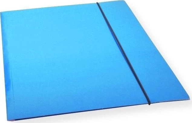 A4 folder with elastic band  blue