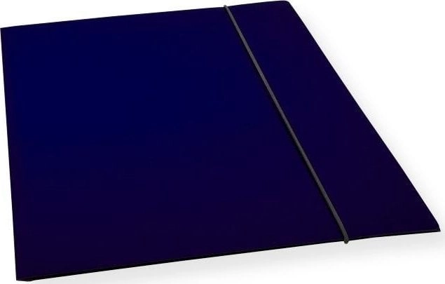 A4 folder with elastic band navy