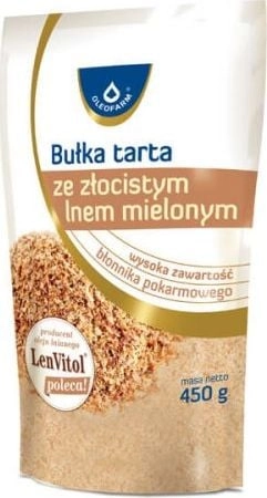 Oleofarm Bułka tarta ze złocistym lnem