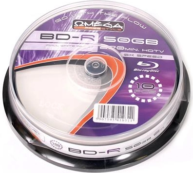 Omega BD-R 50 GB 6x 10