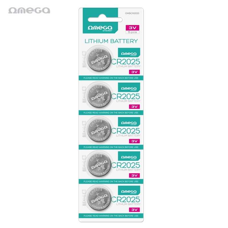 Omega CR2025 Long Lasting Power 3V