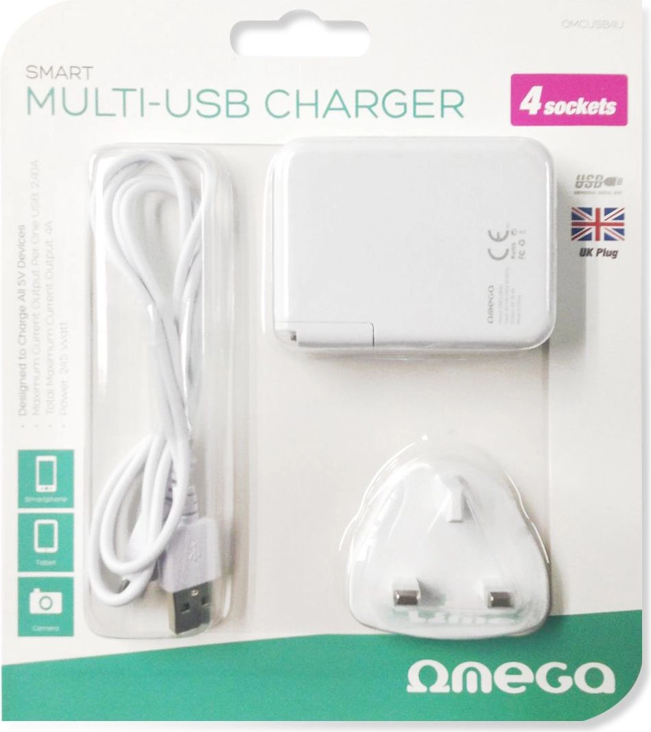 Ładowarka Omega 4x USB-A 2.4