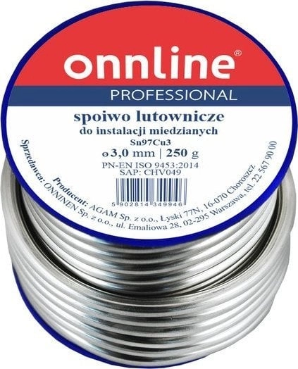 Onnline LUT MIĘKKI SN97CU3 3 0MM