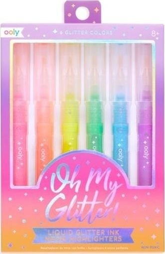 Oh My Glitter markers with glitter