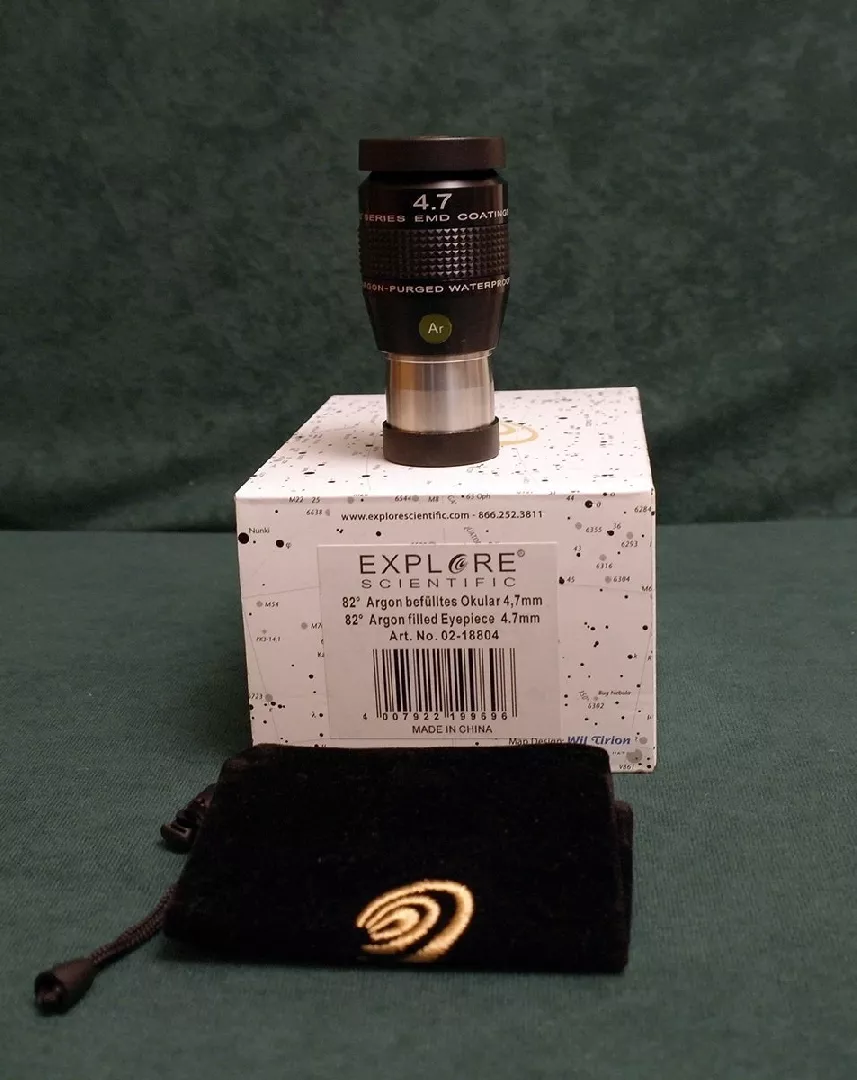 Explore Scientific 82° eyepiece. 4.7