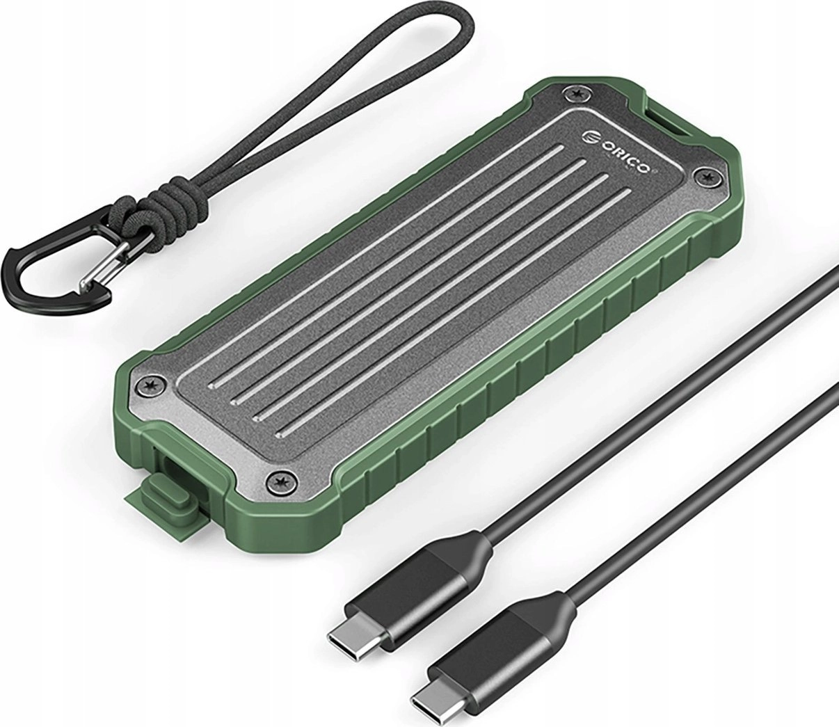 Portable M.2 NVMe/SATA SSD USB-C