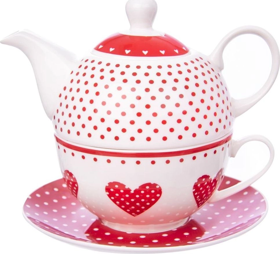 Orion Tea cup with teapot Dots