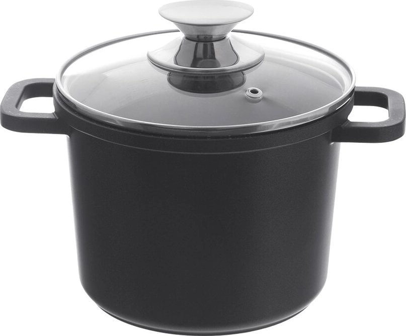 Orion Granite pot with glass lid