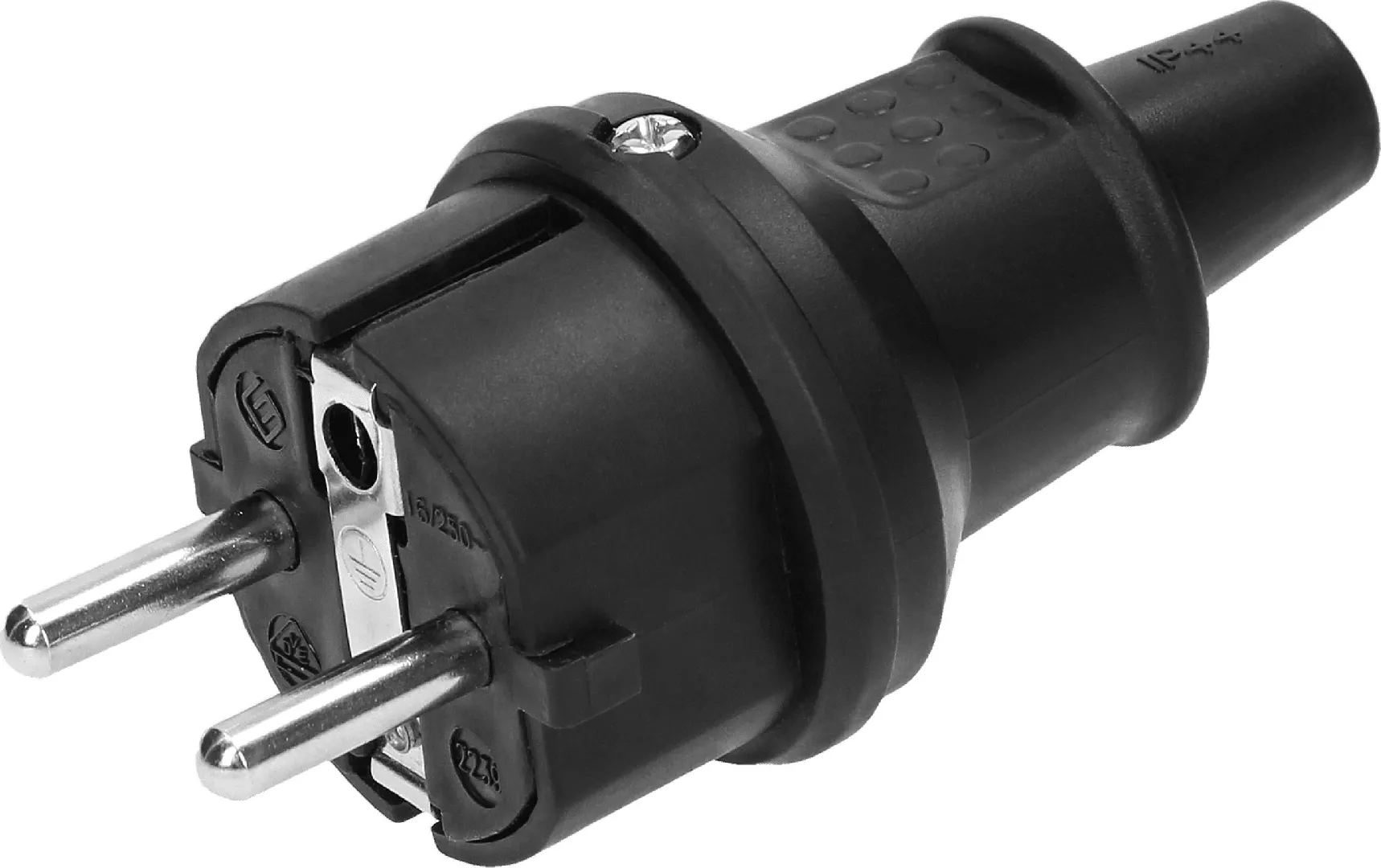 Orno Wtyczka Uni-Schuko mini IP44 czarna