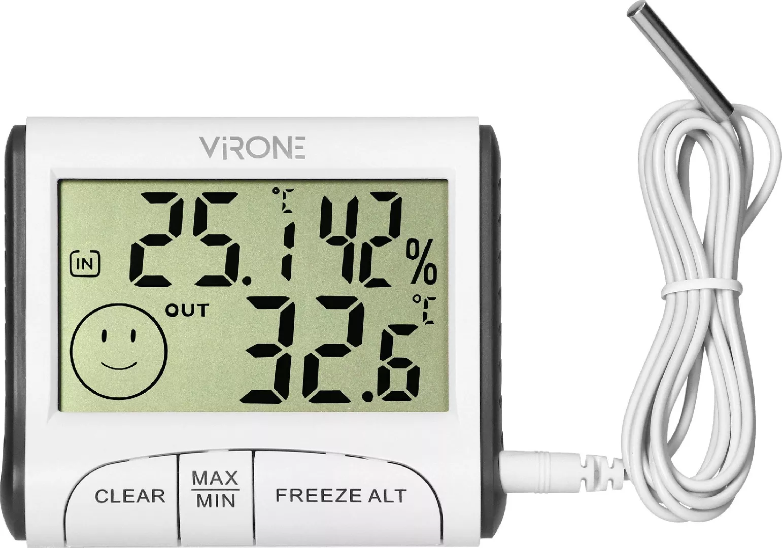 Orno Multifunctional weather station wired white