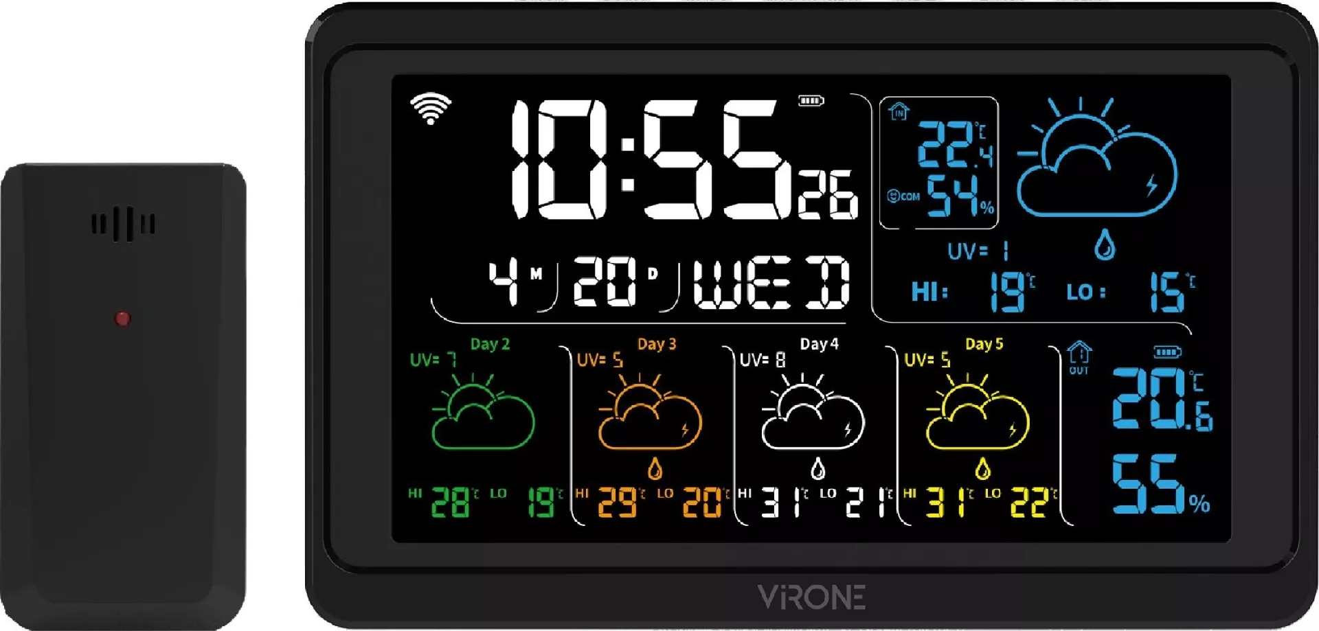 Orno Multifunctional weather station  wireless  Wi-Fi