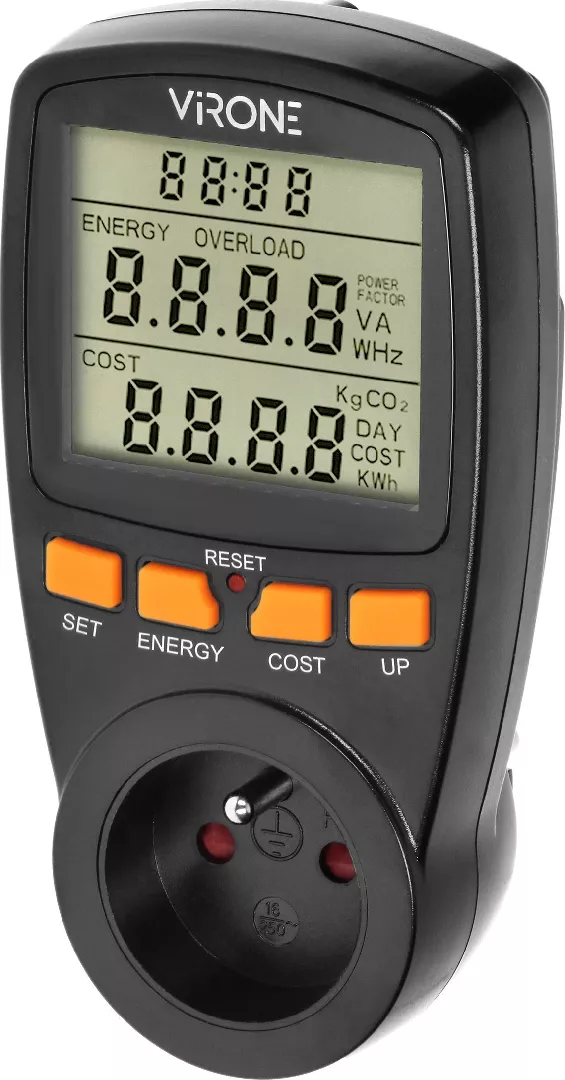 Orno Single tariff wattmeter energy calculator