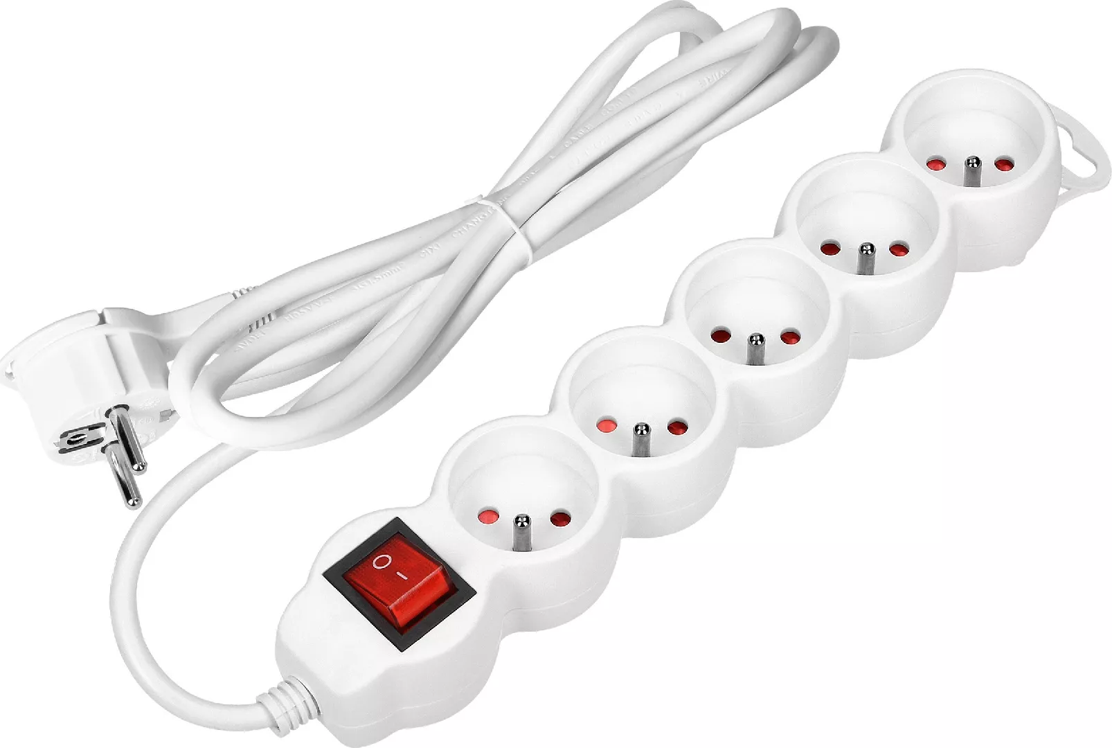 Orno 5-way extension cable 2P+Z with
