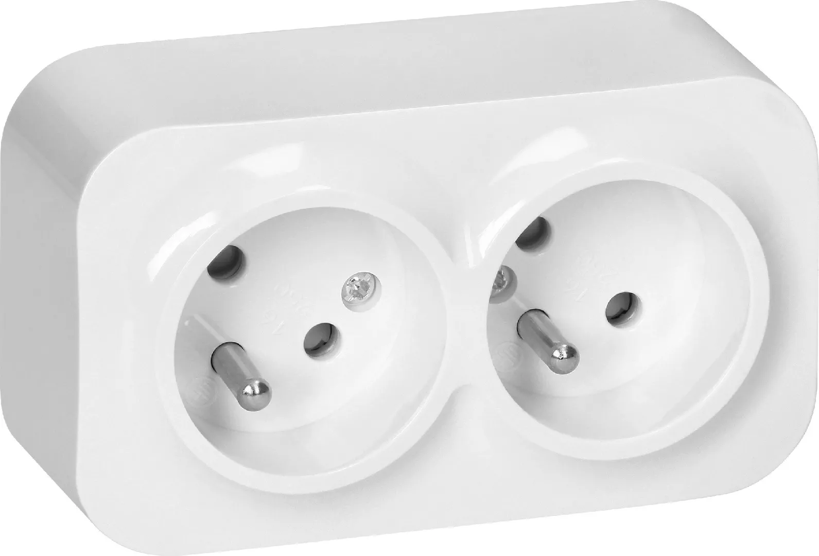 Orno ToDo Double socket 2x2P+Z  16A/230VAC