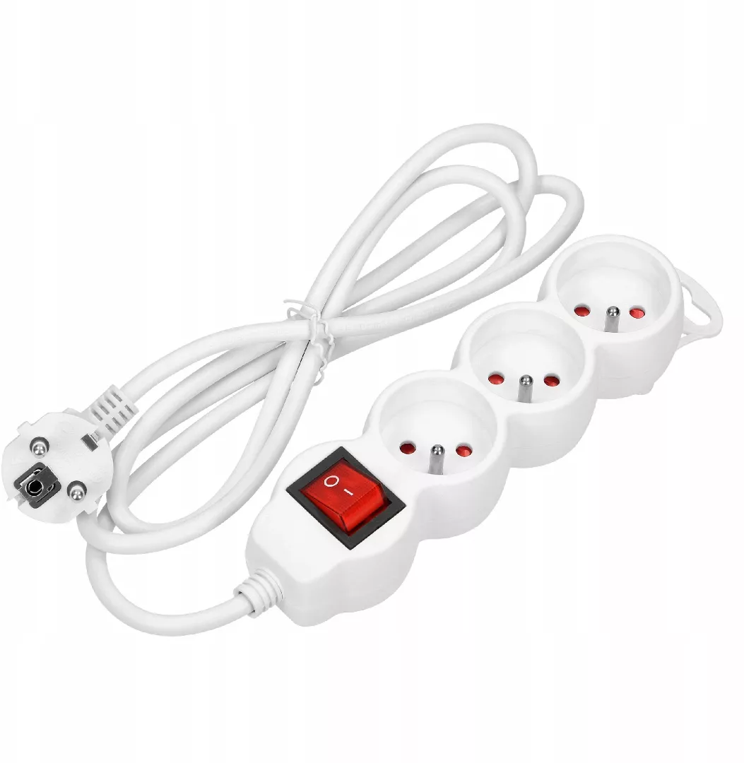3-way extension cable 2P+Z  with switch