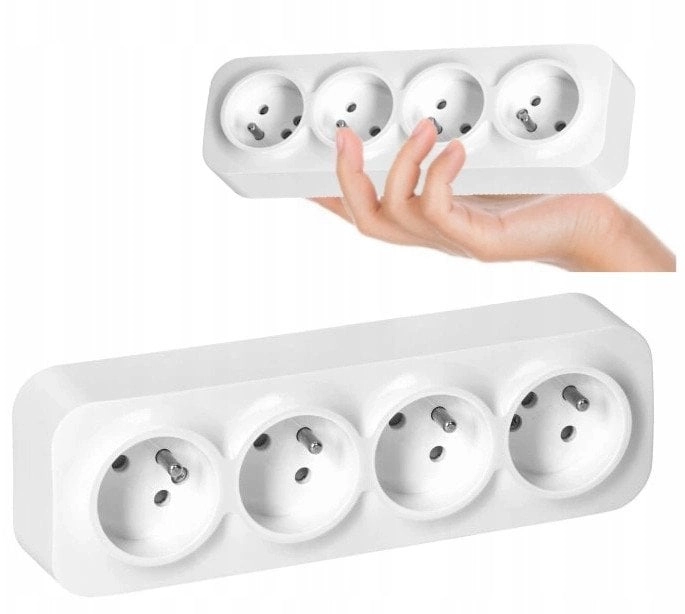 ToDo quadruple socket 2P+Z IP20  16A