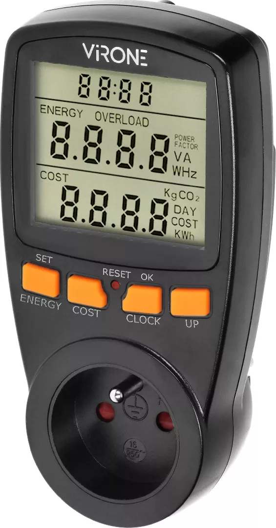 Orno Dual tariff wattmeter energy calculator