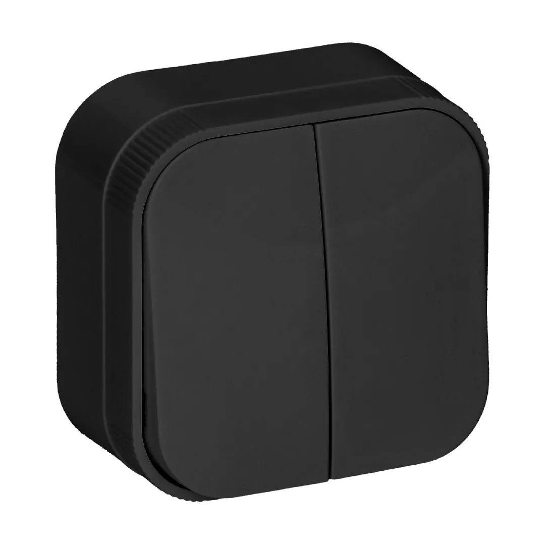 Sienis jungiklis Surface-mounted chandelier switch black